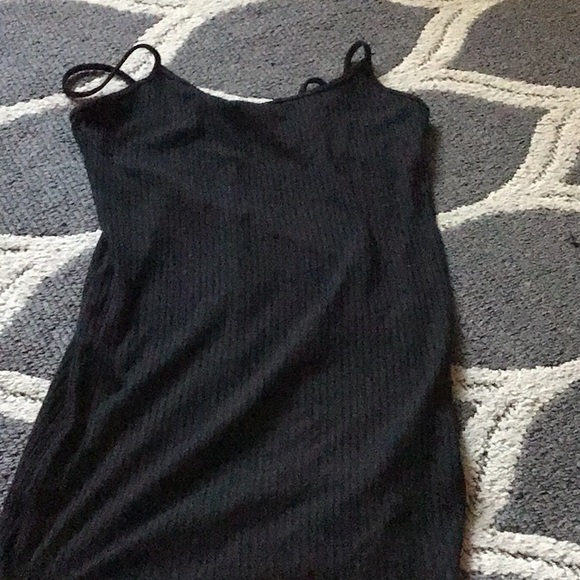 Forever 21 Black Spaghetti Strap Fitted Dress - Picture 1 of 2